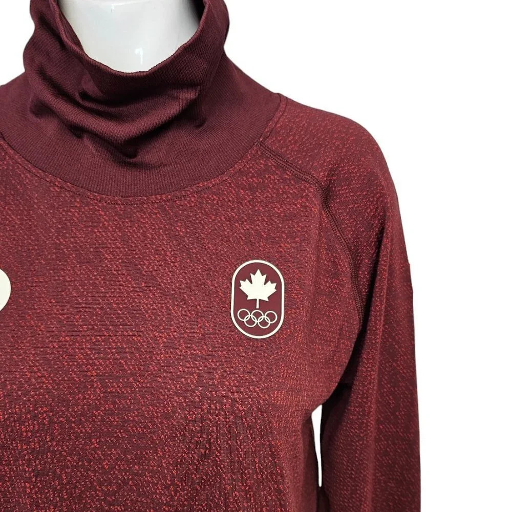 Lululemon Women's Team Canada Swiftly Tech Turtleneck 2.0 Size 12 Rare - Picture 9 of 12